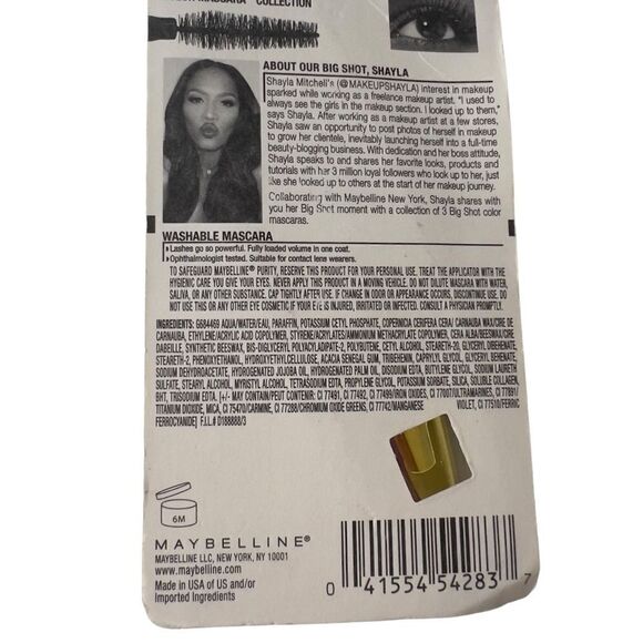 Maybelline New York The Colossal Big Shot Waterproof Mascara 232 POPPIN' purple - Picture 5 of 5